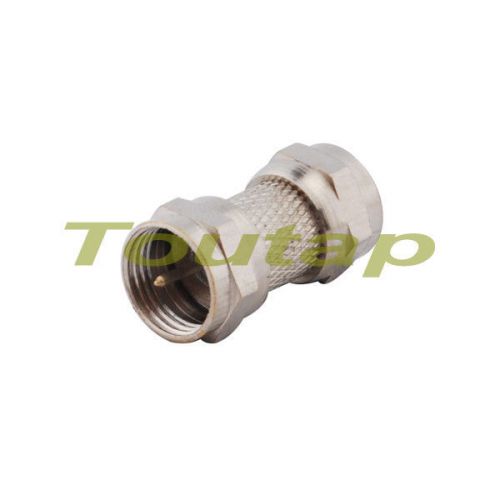 F-Type adapter F Plug MALE to Plug MALE Straight RF Coaxial Connector Adapter