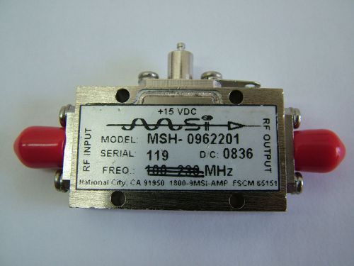 RF AMPLIFIER VHF UHF 40MHz - 1GHz GAIN 70dB (!) MSH-0962201 S/N 119