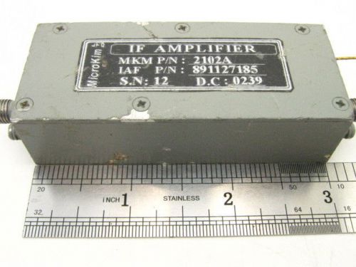 MICROKIM Microwave Power Amplifier 45-145 MHz 5dBm 25dB TESTED
