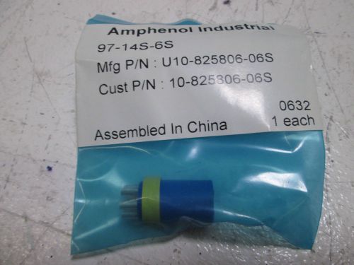 AMPHENOL 97-14S-6S CIRCULAR INSERT *NEW IN A FACTORY BAG*