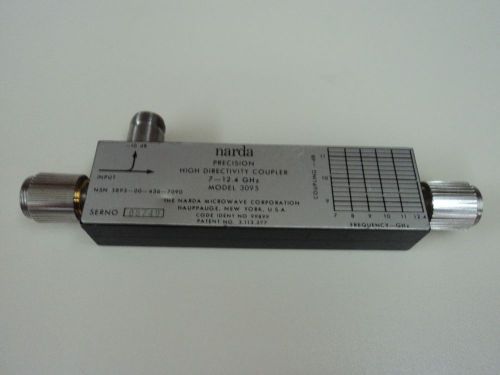 Narda 3095 precision high directivity directional coupler 7 - 12.4 GHz