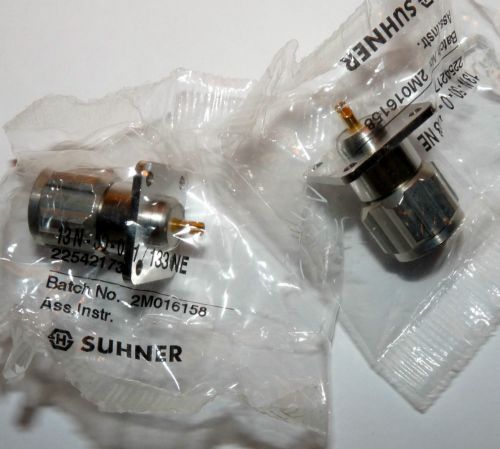 LOT OF TWO NEW SUHNER 13N-50-0-1/133NE 22542173 RECEPTACLES WITH SOLDER END