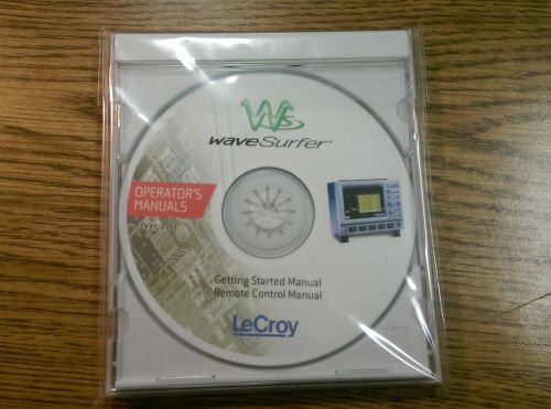Lecroy wavesurfer Operator&#039;s Getting Started Remote Control Manual CD