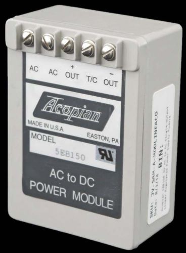 Acopian 5EB150 5V AC to DC Single-Output Linear Regulated Power Supply Module
