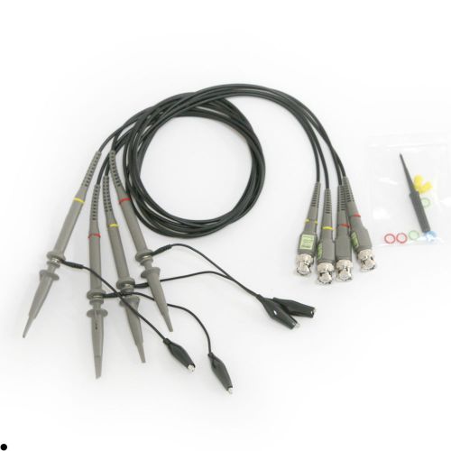 4pcs 100MHZ x10 x1 15-35pF Oscilloscope clip probes Interchangeable Probe Tool