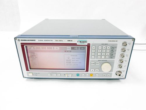 Rohde &amp; schwarz  sme06 rf signal generator 5khz-6ghz sme 06  b1 b2 b4 b5 b9 b50 for sale
