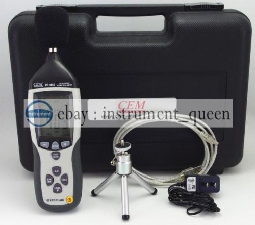 Brand cem dt-8852 sound level meters 30db~130db memory for 32700 readings for sale