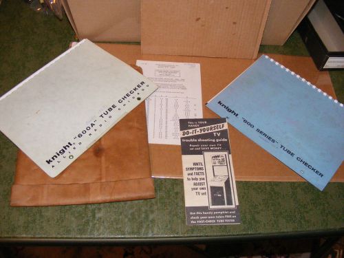 1960&#039;s KNIGHT Radio Tube Tester + Manuals &amp; Tube Substitution Handbook