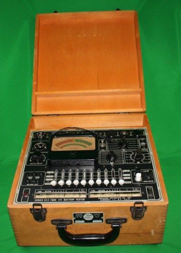 Vintage Precision Apparatus Tube Tester Model 612 In Wood Case