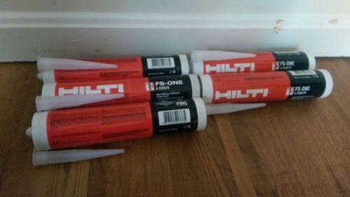 Lot of 5 Hilti FS-One 259579 Firestop Sealant 10.1 ounce Tubes