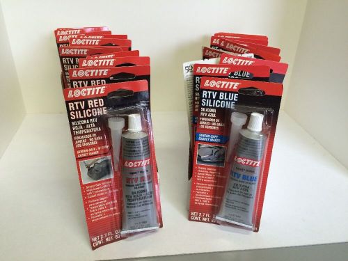 23 Pces Of Loctite RTV 11-Red Hi-Temp. 12-Blue. Gasket Makers.