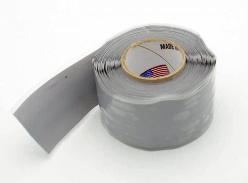 3 rolls Gray Silicone self-Fusing Tape  1&#034; x 10&#039;