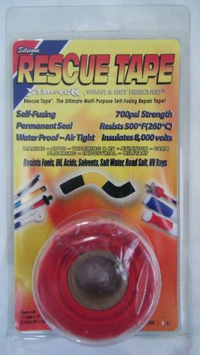 Rescue Tape  Self-fusing Repair Tape   1 inch wide by 12 feet long   Color Red