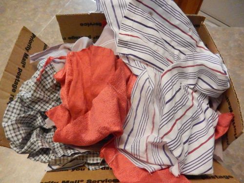 5 Pound Box Of Recycled Shop Rags (2)