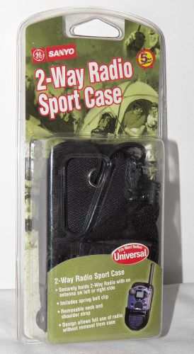 Universal 2 Way Radio Holder Pouch Sport Case Walkie Talkie Neck Shoulder Strap