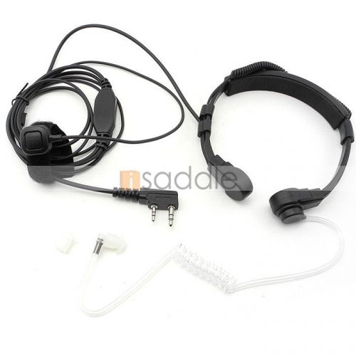 Throat mic air tube earpiece headset for kenwood baofeng uv-5r... for sale
