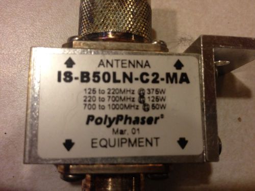 PolyPhaser IS-B50HN-C2 125MHZ TO 1000MHZ Lightning protector IS-50 series