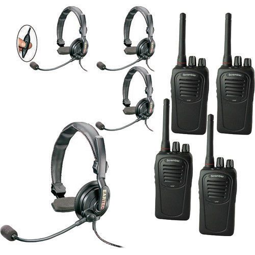 SC-1000 Radio  Eartec 4-User Two-Way Radio Slimline Single Inline SSSC4000IL