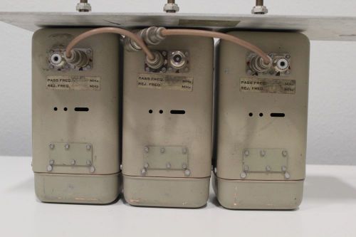 Lot of (3) motorola t1505a cavity duplexer low pass bandpass filter + free s/h for sale