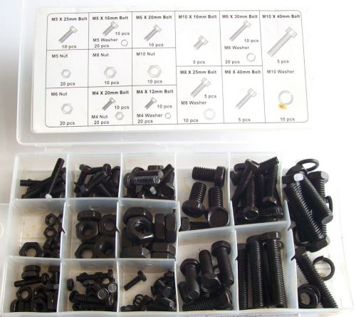 240pc metric nuts bolts screws lock washers assortment for sale