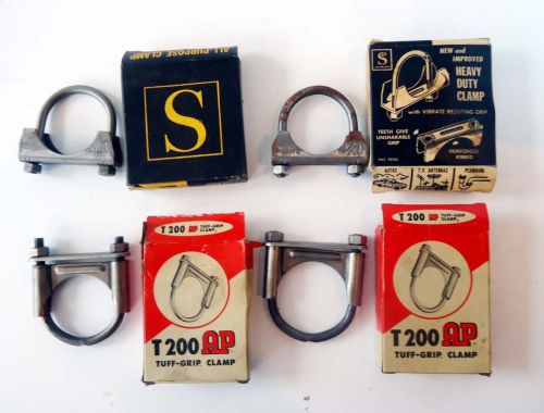 4 Vintage Clamps: A S QUALITY HEAVY DUTY &amp; T 200 AP TUFF-GRIP in Original Boxes