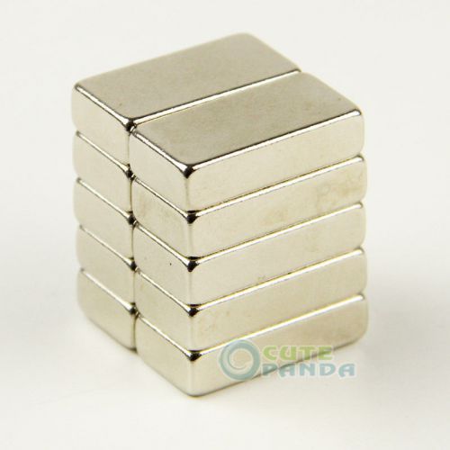 Lots 10 x Super Strong Block NdFeb Magnet Rare Earth Neodymium 20 x 10 x 5mm N35