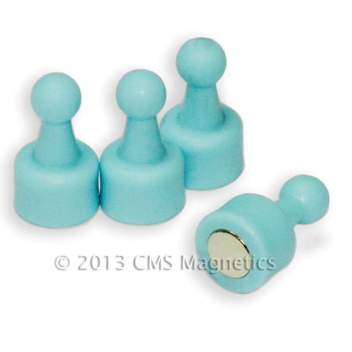 Cms neopin® baby blue color magnetic push pins each holds 16 pages 24-count for sale