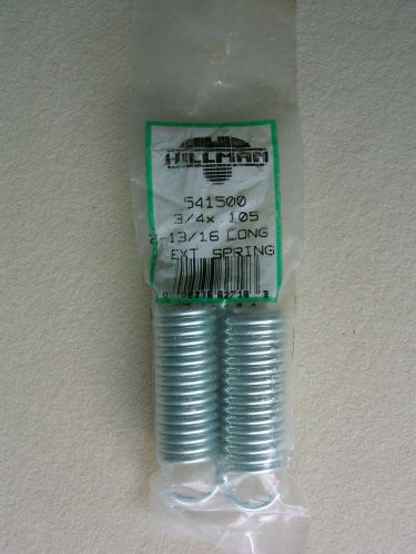 Hillman ~ 2 Extension Springs 3/4&#034; x 2 - 13/16” New