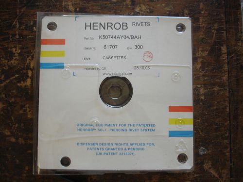 HENROB RIVETS K50744AY04/BAH QTY 300 STYLE CASSETTES PER PACK