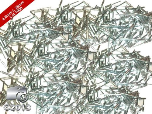 4.8mmx25mm new standard aluminum open dome blind pop rivets wholesale pack 1000 for sale