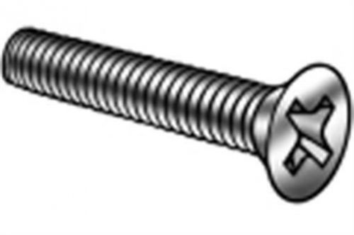 #8-32x3/8 machine screw phillips flat hd unc zinc plated, pk 100 for sale