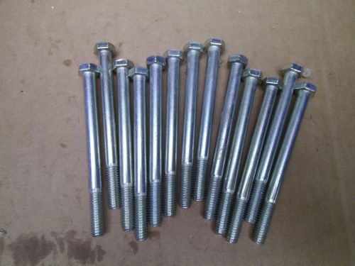 HEX CAP SCREWS 3/8-16 X 4 1/2 GRADE 5 STEEL ZINC (QTY 13) #J55354