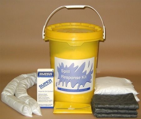 Hazmat spill kit in 6.5 gallon screw top pail for sale