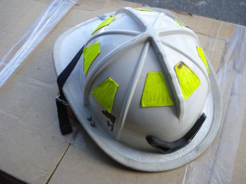 Cairns 1010 helmet white  + liner firefighter turnout bunker fire gear ...h-258 for sale