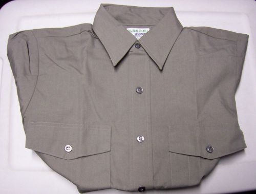 Elbeco duracloth grey uniform shirt long sleeve size 14 1/2 ( 32 ) for sale