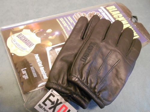 Blackhawk 8030LGBK Patrol Cut-Resistant Kevlar Search Gloves LARGE