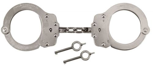 Peerless linked double lock carbon steel law enforcement handcuffs 20088 for sale