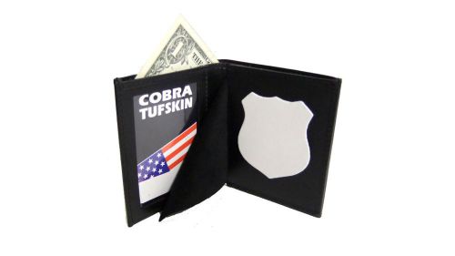 NYC Officer&#039;s Badge &amp; ID Wallet  Leather CT-06 Recessed Cut Out Picture Holder