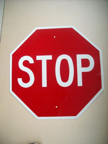 STOP SIGN(R1-1) Street Road Traffic Stop. .080 thick  Aluminum Sign 24&#034; x 24&#034;