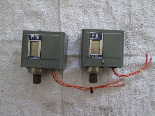 Johnson controls pressure switches, lot of 2. model: p70ca- 61 - 20&#034; to 100 psi. for sale