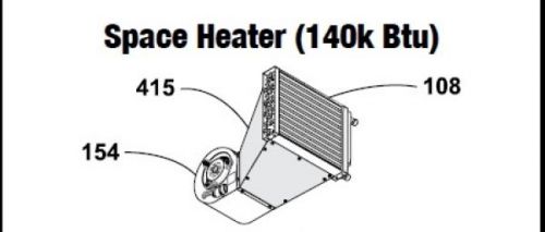 Space heater (140k btu) for sale