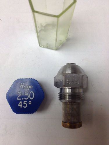 Oil Burner Nozzle - Hago 2.50-45°S-S