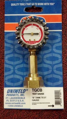 Acetylene, &#034;b&#034;, tank contents test gauge 1/4, 1/2, 3/4 &amp; full indicators, tgcb for sale