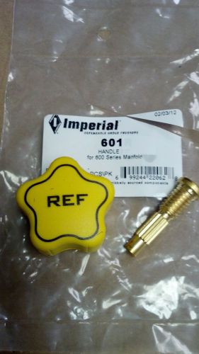 Imperial 600 Series Manifold &#034;REF&#034; YELLOW KNOB &amp; STEM KIT