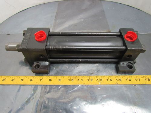 Hydro-line hydraulic cylinder 2&#034; bore 5-3/8&#034; stroke side lugs extended rod for sale