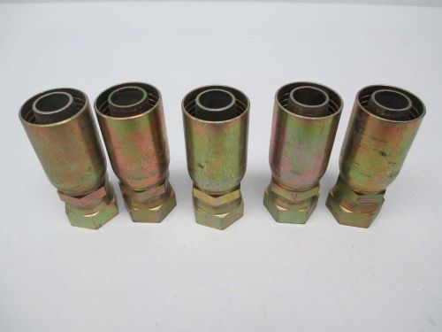 LOT 5 NEW DAYCO 16SB 1-5/16IN JIC 1IN HOSE ID STRAIGHT HYDRAULIC FITTING D364783