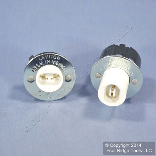 Leviton Fluorescent Lamp Holder Light Socket Slimline R17d Plunger Fixed 523 524
