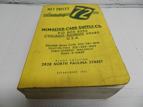 # 72 McMaster Carr Supply Catalog 1966  Asbestos Litigation Mesothelioma Ref.