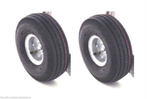 Set of 2 magliner 10&#034; x 3-1/2&#034; offset hub / air filled tire with innertube 12106 for sale