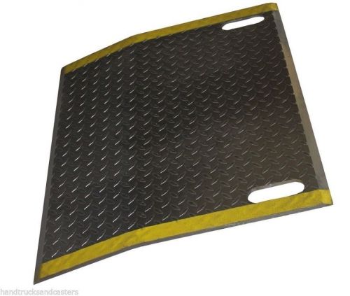 Dock plate 36&#034; x 36&#034; diamond tread plate with handle slots 2,500# cap 7&#034; legs for sale